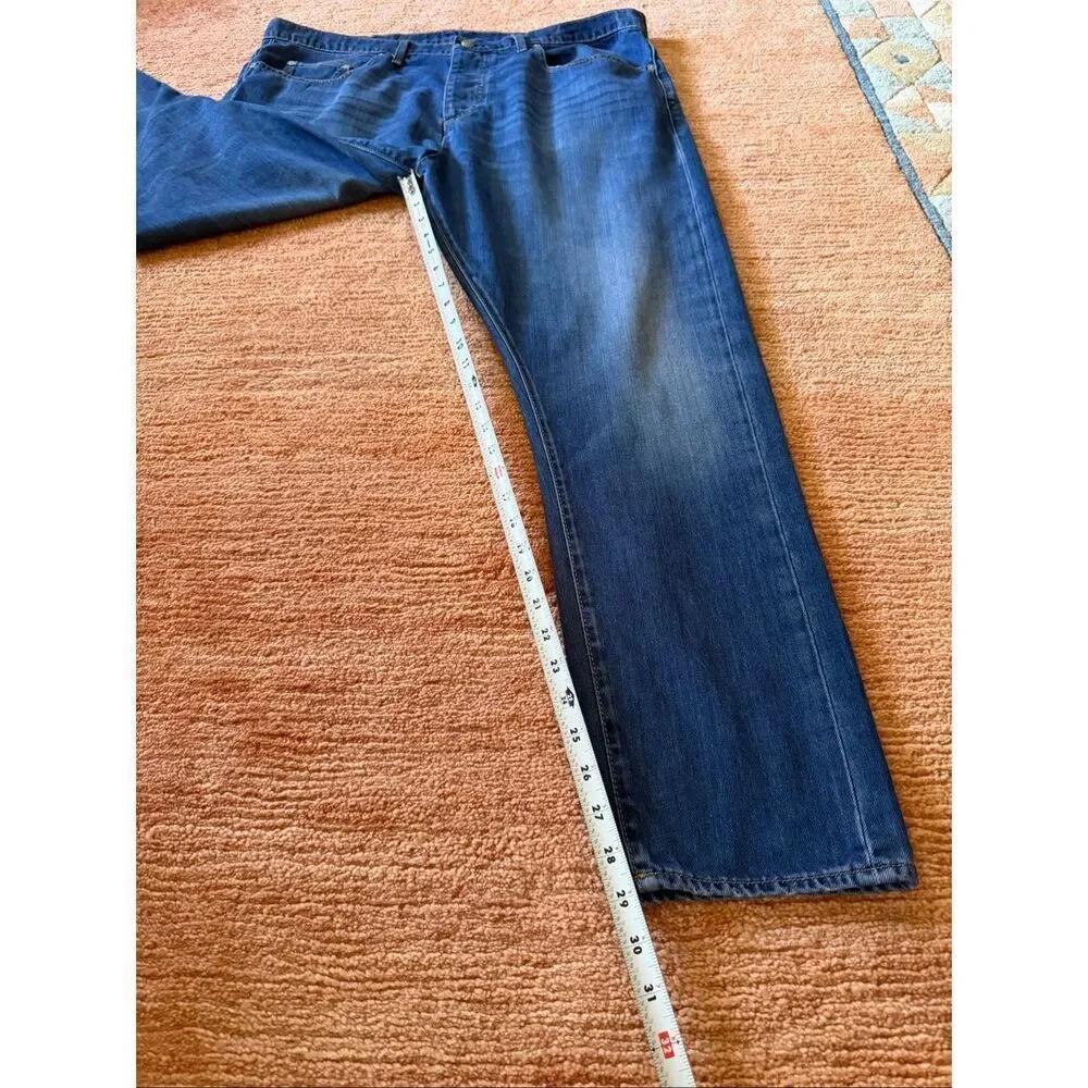 EDUN Men's Deep Blue Slim Jeans